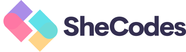 SheCodes logo and wording